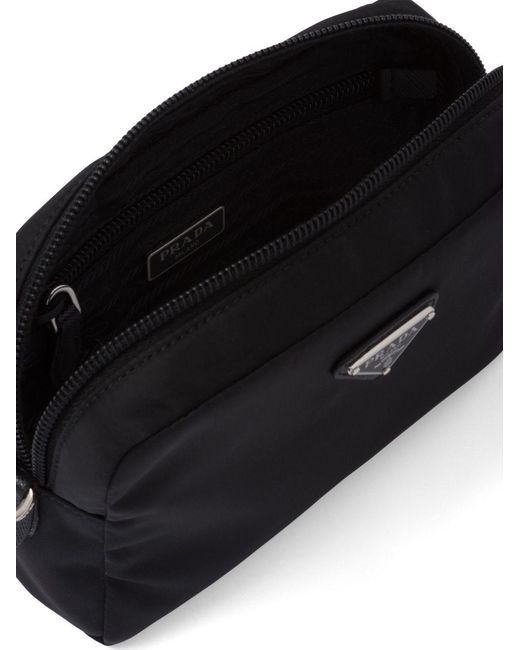 Pouch Re-Nylon Con Zip di Prada in Black