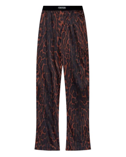 Pantalone Pigiama di Tom Ford in Brown da Uomo