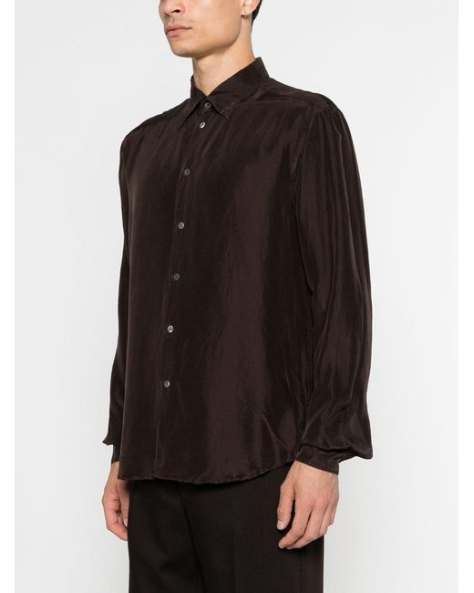 Camicia Marta Button-Down di Barena in Brown da Uomo