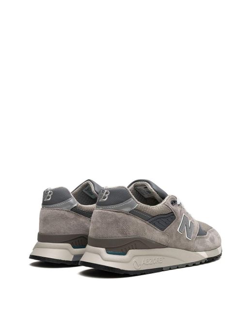 Sneakers 998 made in usa - grey/silver di New Balance in White da Uomo