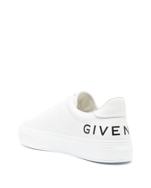 Sneaker city sport in pelle con logo stampato di Givenchy in White da Uomo
