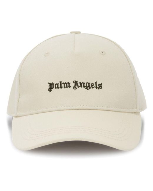 Cappello da baseball con ricamo di Palm Angels in Natural da Uomo