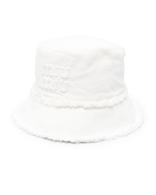 Cappello di Miu Miu in White