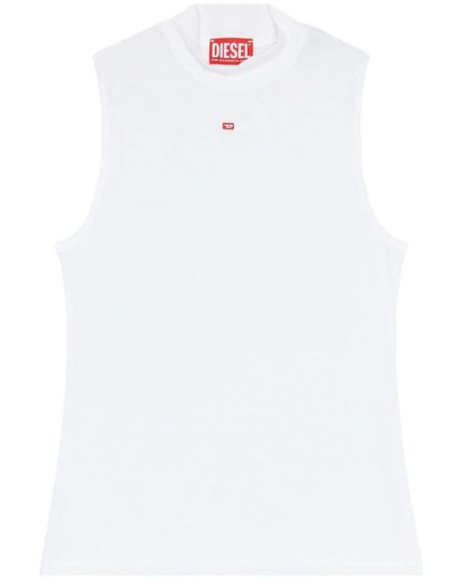 T-Mokky sleeveless top di DIESEL in White