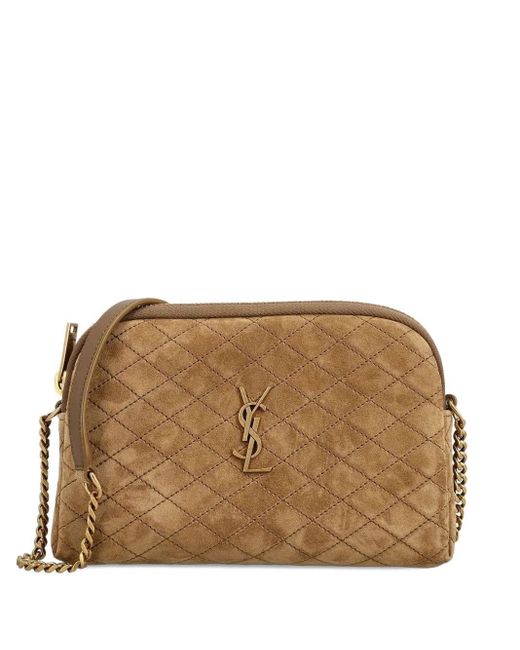 Pochette Con Zip Gaby di Saint Laurent in Brown