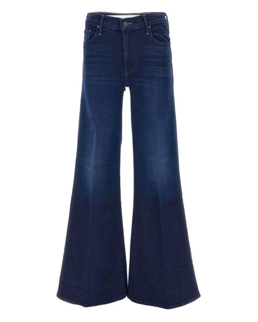 Jeans Con Design A Cinque Tasche di Mother in Blue