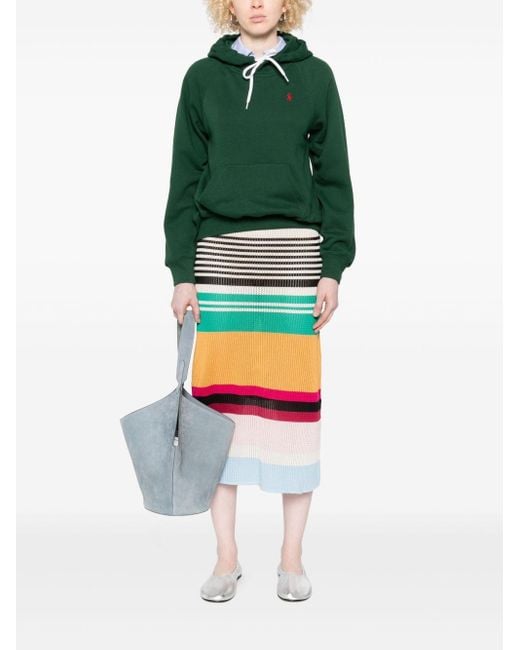 Felpa Con Coulisse di Polo Ralph Lauren in Green