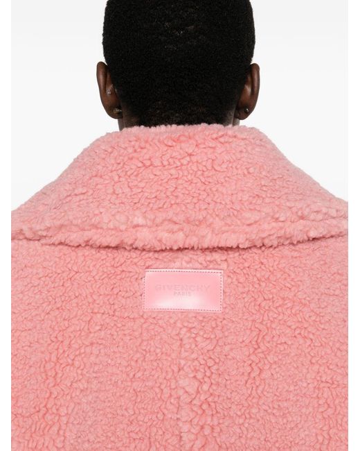 Fleece Bomber di Givenchy in Pink