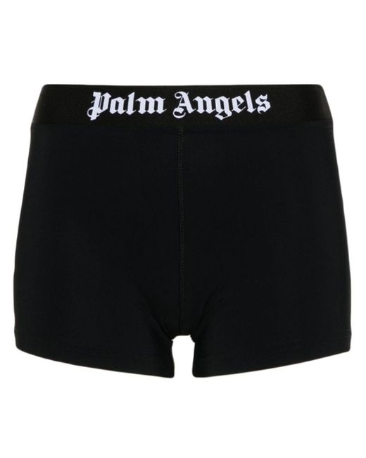 Shorts Sportivi Con Stampa di Palm Angels in Black