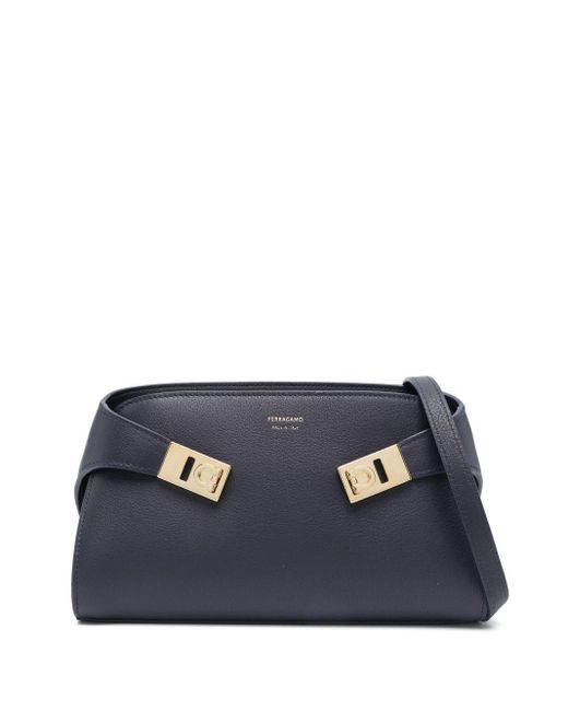 Mini Borsa A Spalla Hug di Ferragamo in Blue