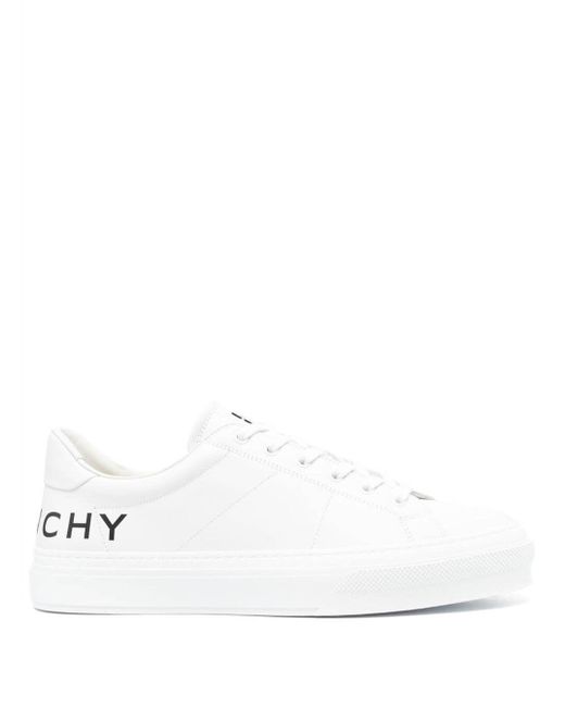 Sneaker city sport in pelle con logo stampato di Givenchy in White da Uomo
