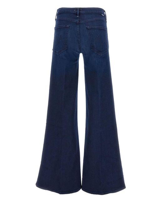Jeans Con Design A Cinque Tasche di Mother in Blue