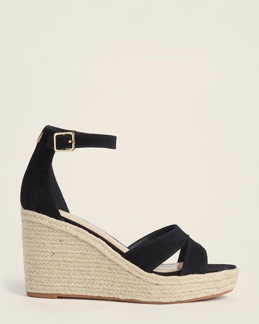 Ralph lauren wedges black deals