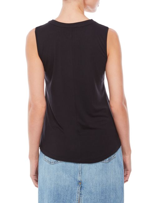 Cable & gauge Embroidered Tank Top in Black (Black Shinytaupe) | Lyst