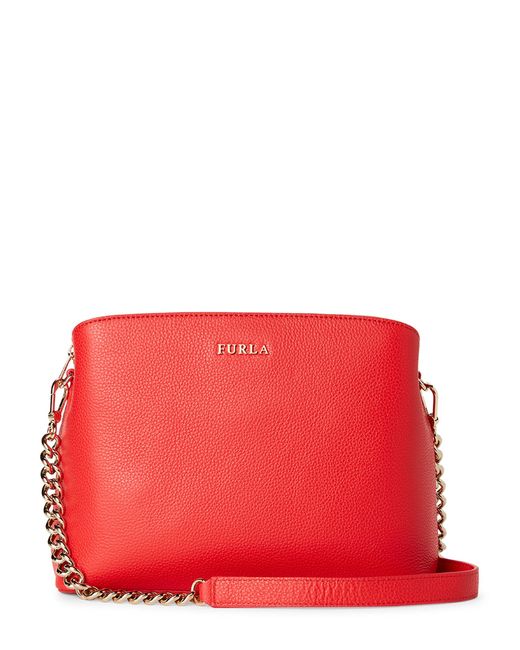 Furla Tessa Leather Shoulder Bag Lyst