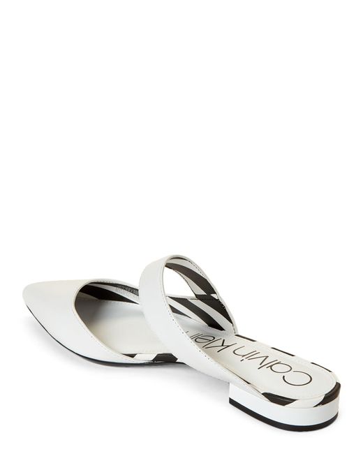 calvin klein flat mules