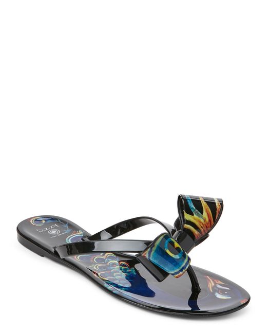 LADIES WOMENS JELLY FLIP FLOPS BOW DIAMANTE TOE POST SUMMER BEACH SANDALS SHOES | eBay