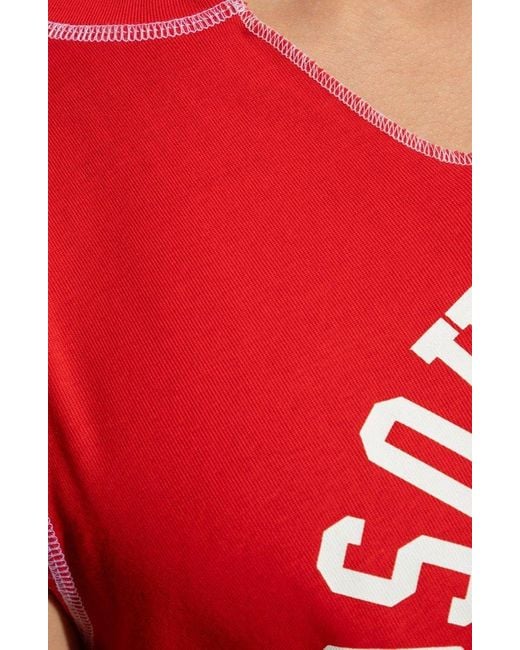 DSquared² Red Sleeveless T-shirt, for men