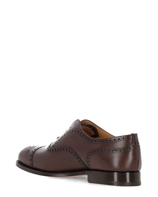 Church's Brown Brogue Batai Lace-Up Shoes for men