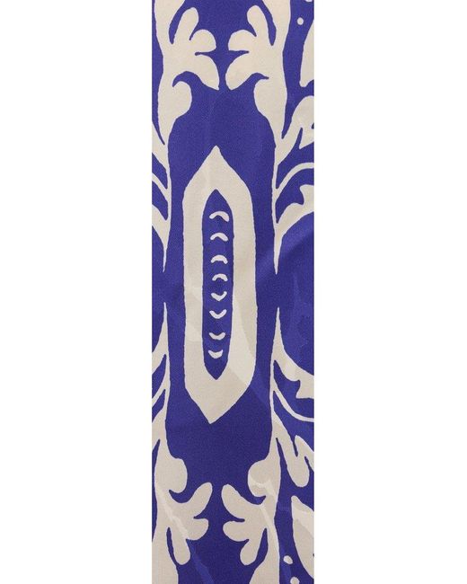 Etro Blue Floral Jacquard Kesa Robe