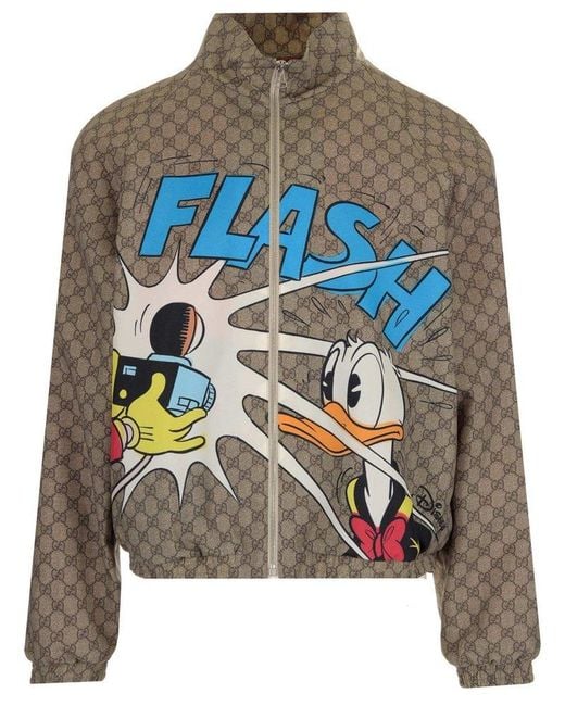 Gucci Natural X Disney Donald Duck GG Jacket for men
