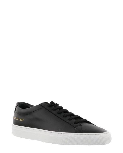 Common Projects Black Original Achilles Low-Top Sneakers