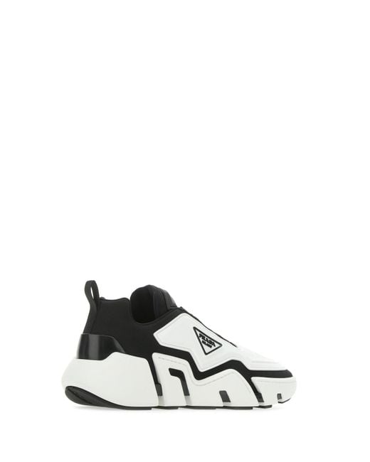 prada triangle logo sneakers