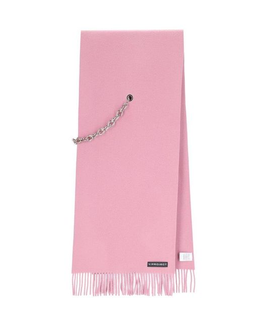Y. Project Pink Scarf "chain" for men
