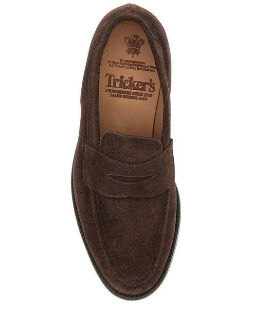 Tricker's Brown Slip-on Loafers for men