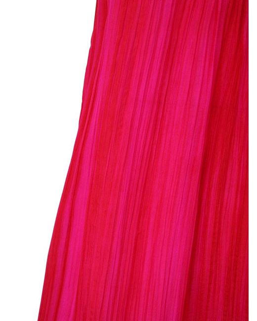 BIANCO LEVRIN Red Tie-Dye Maxi Dress