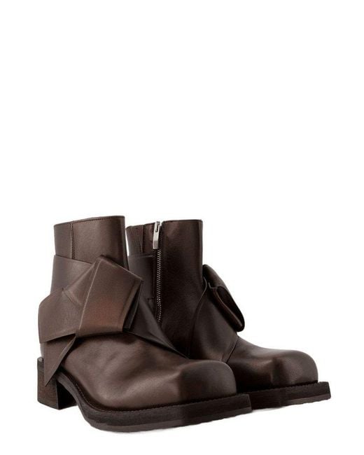 Acne Brown Musubi Ankle Boots