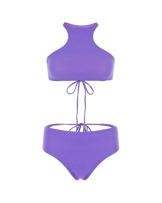 The Attico Purple Swimsuits