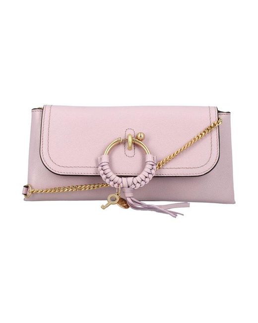 See By Chloé Joan Clutch Bag in Pink | Lyst