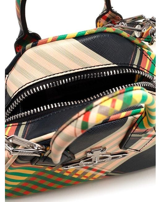 Vivienne Westwood Multicolor Orb Plaque Tote Bag