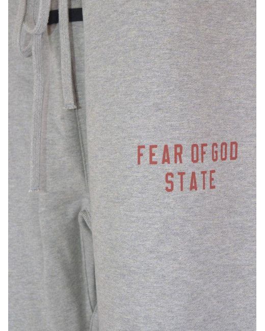 Fear Of God Gray Fleece Sweatpants for men