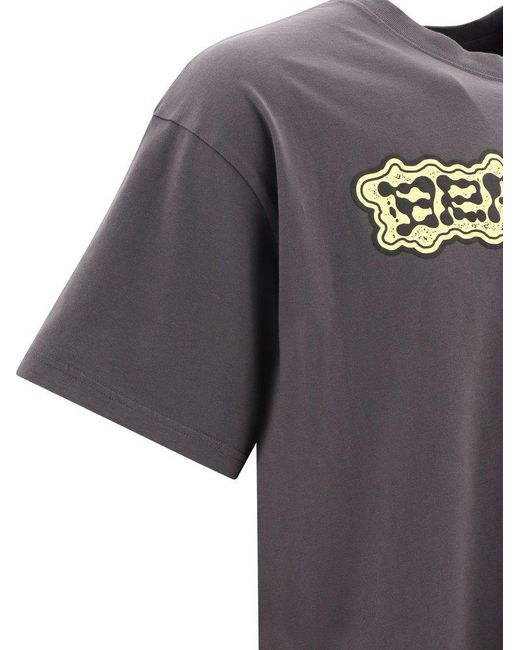 Brain Dead Gray Brain Growth Crewneck T-Shirt for men