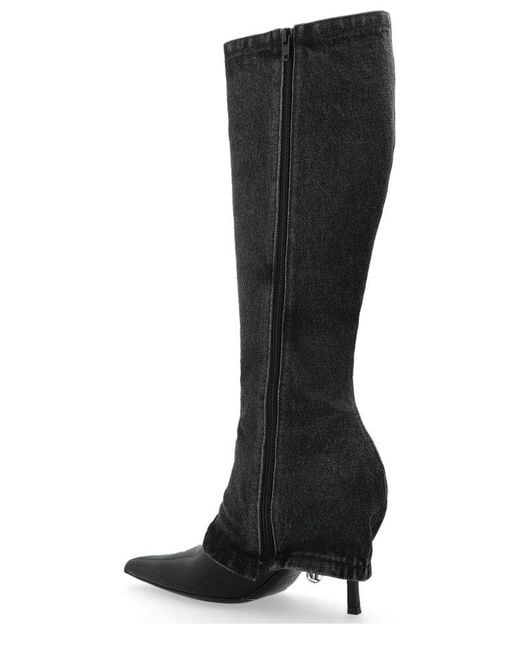 DIESEL Black Heeled Boots D-Venus