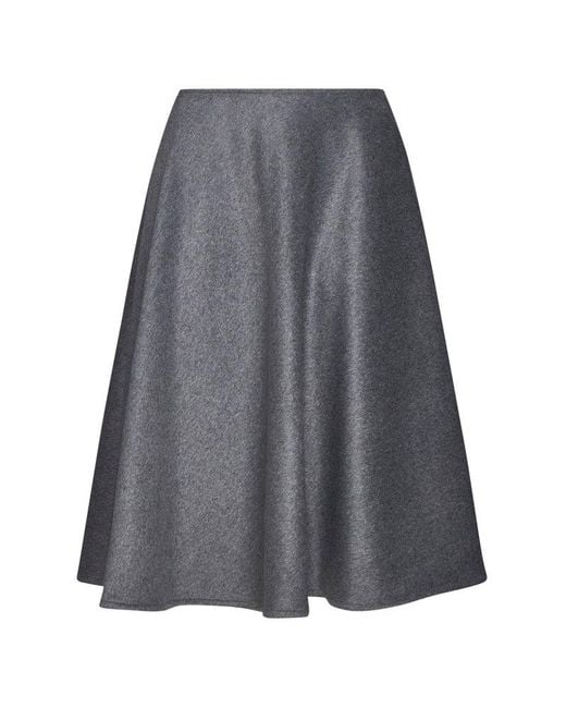 Blanca Vita Gray Gynura Flared Mini Skirt