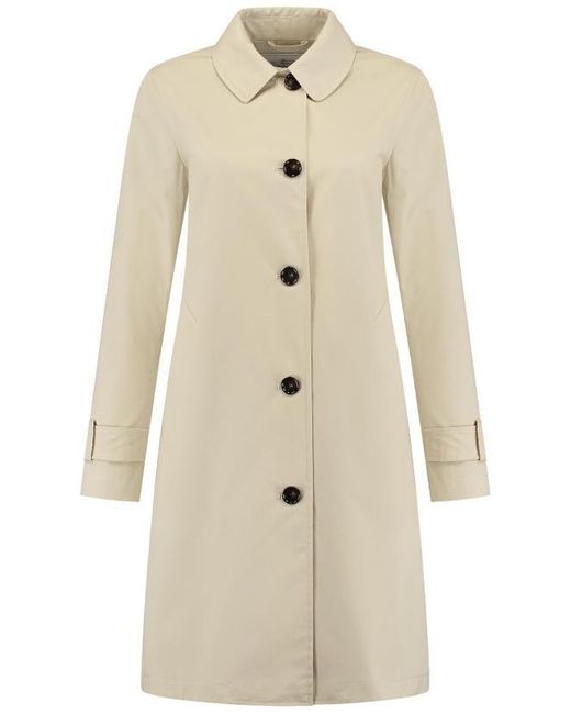 Woolrich Natural Havice Single-breasted Trench Coat