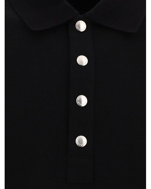 Balmain Black Short-sleeve Polo Shirt for men