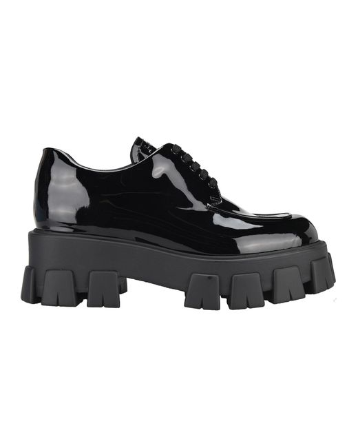 Prada Black Monolith Derby Shoes