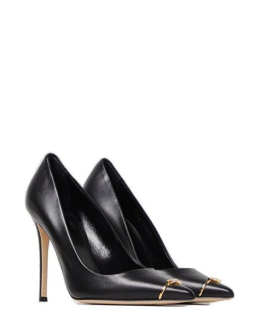 Elisabetta Franchi Black Pointed Toe Pumps