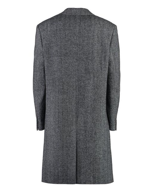 Isabel Marant Gray Johel Single-Breasted Wool Coat for men