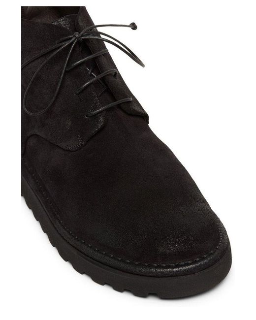 Marsèll Black Sancrispa Alta Pomice Lace-up Ankle Boots for men