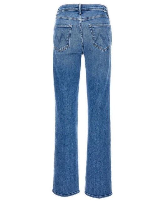 Mother Blue Jeans The Kick It High-Rise Jeans