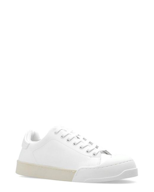 Marni White Dada Bumper Lace-Up Sneakers