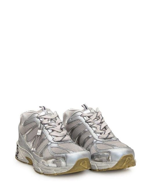 44 Label Group White Reflective Mesh Sneakers for men
