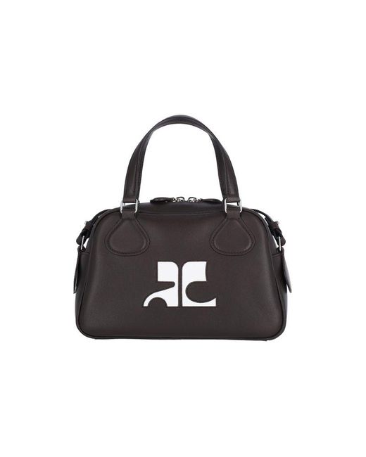Courreges Black Re-Edition Bowling Bag