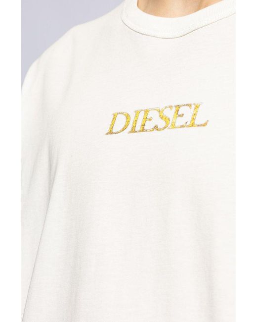 DIESEL White T-shirt `t-boxt-q20`, for men