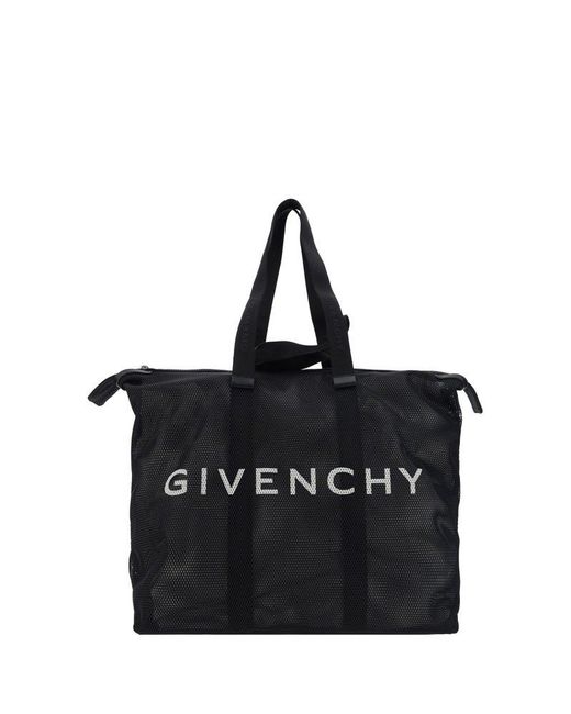 Givenchy Black G-shopper Mesh Tote Bag for men